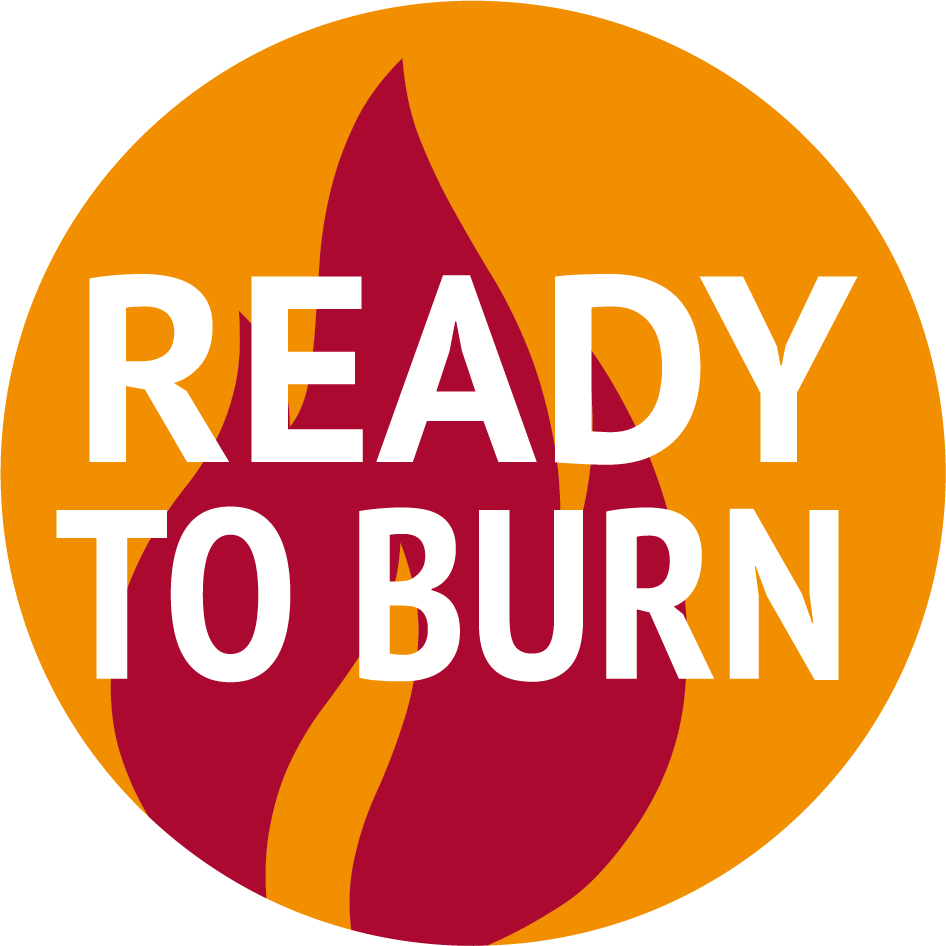 Ready to burn logo